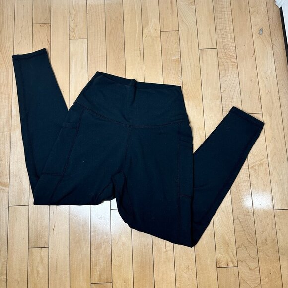 COLORFULKOALA Classic Black Leggings with Side Pockets Size Medium - Picture 2 of 7